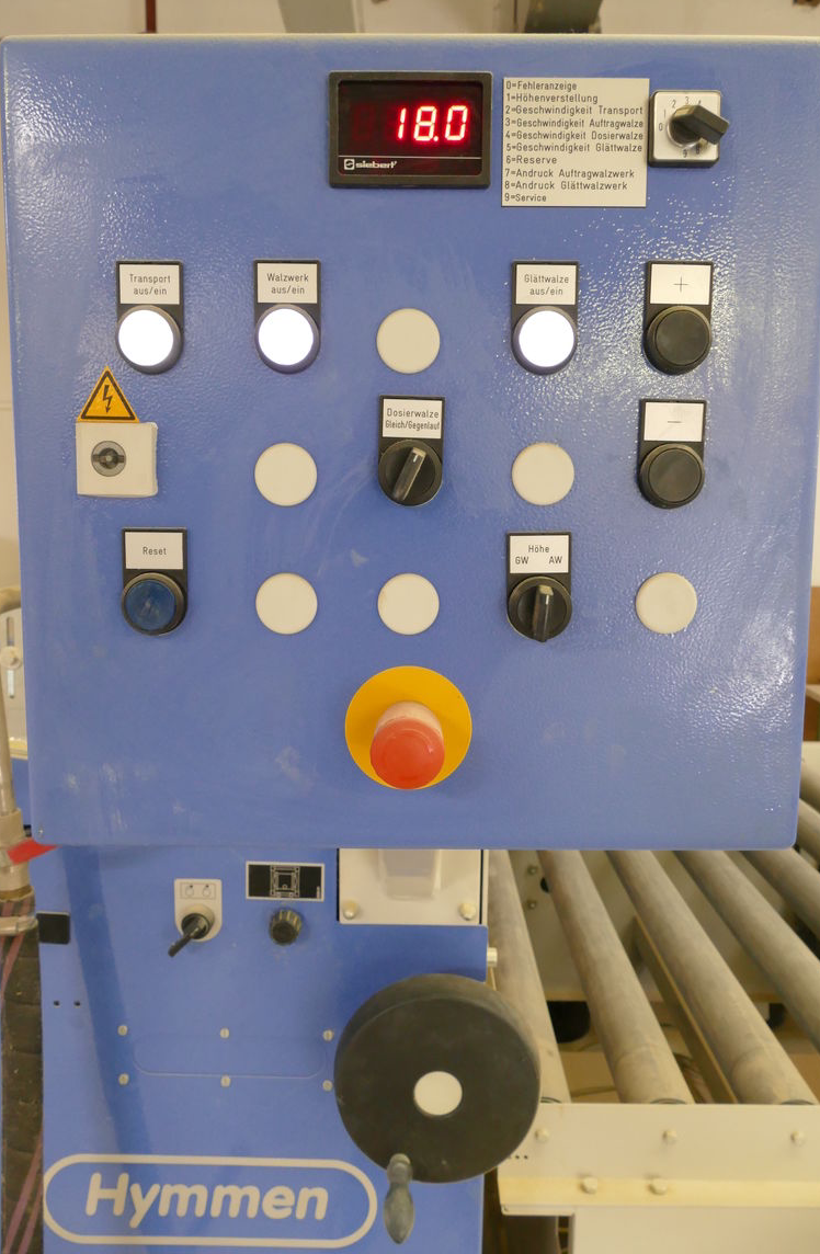 Hymmen Walzenauftragmaschine / Spachtelmaschine mit UV-Trocknung - gebraucht Proficoater (2)