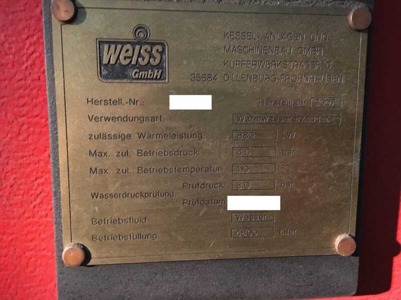 Weiss Heizungsanlage - gebraucht TU 880 - DRW- W (6)