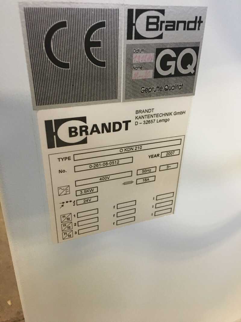 Brandt kompakte Kantenanleimmaschine - gebraucht Optimat KDN 210 (7)