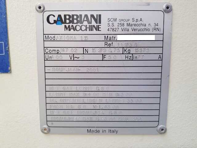 Gabbiani Winkelsägenanlage - gebraucht Axiome 115 (10)