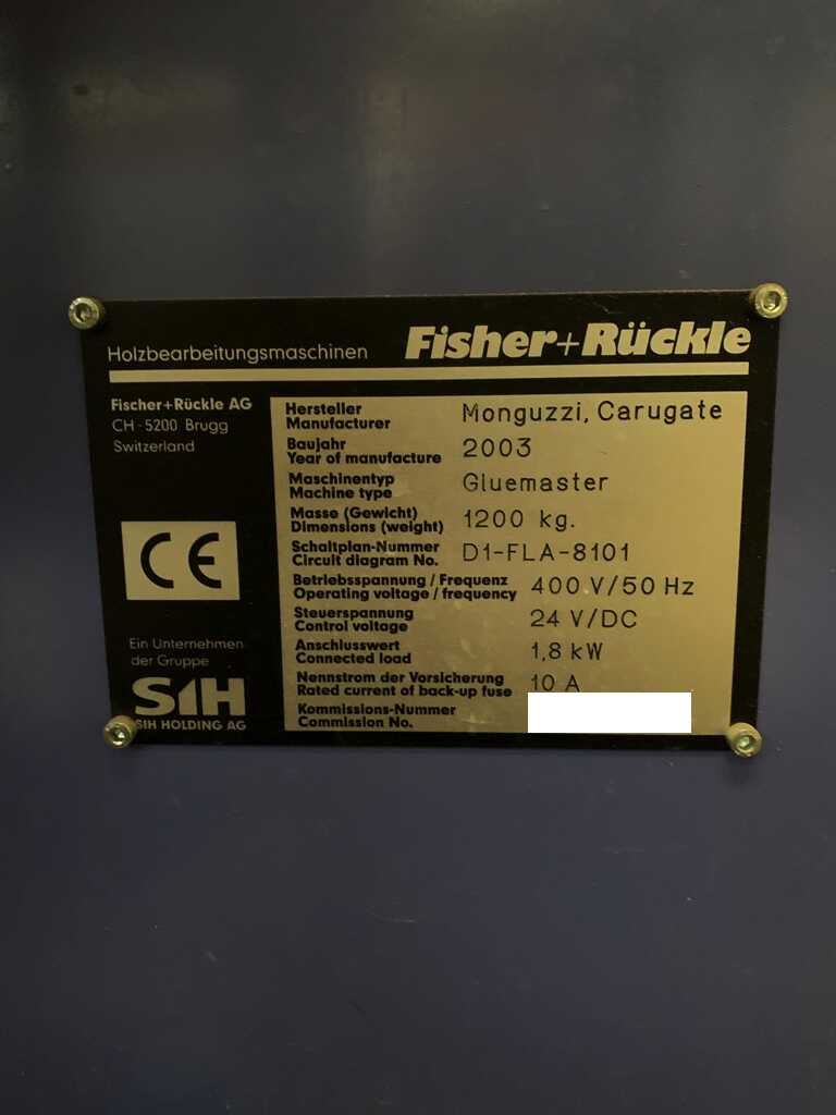 Fisher + Rückle Furnierpaket-Beleimmaschine / doppels. Leimauftragmaschine für Furnierblätter - gebraucht Gluemaster D1 - FLA (6)