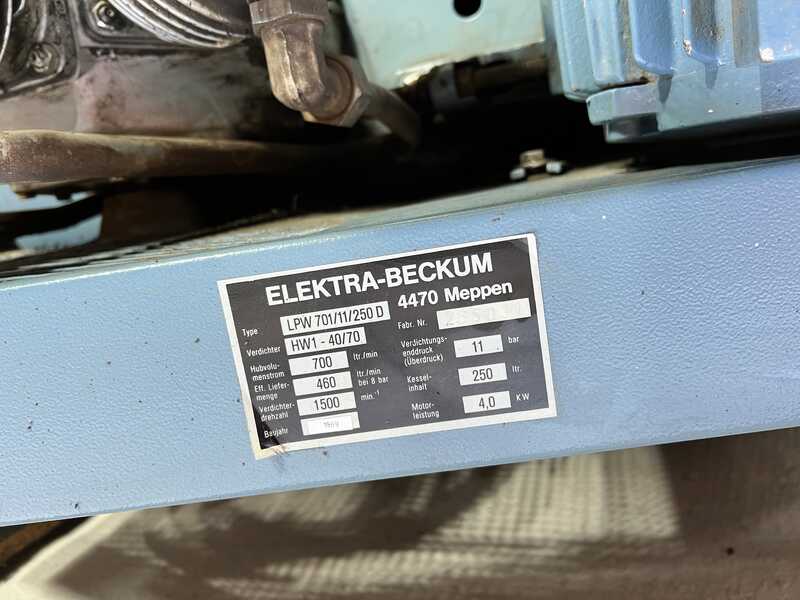 Elektra Beckum / Schneider Kolbenkompressor mit Kältetrockner - gebraucht LPW (7)