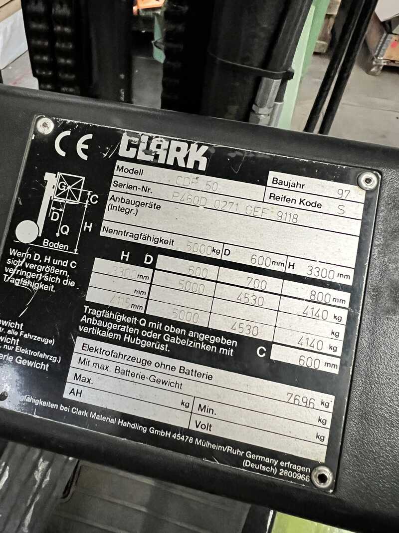 Clark Gabelstapler / Front-Stapler 5 Tonnen - gebraucht CDP 50 (11)