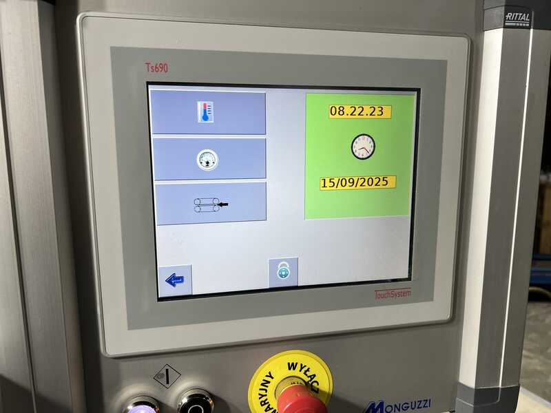 Fisher & Rückle / Monguzzi Furnierzusammensetzmaschine / Längsfurnierzusammensetzmaschine - gebraucht Impetum 1200 (12)