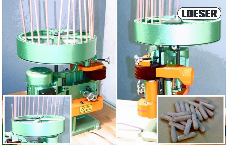 Löser Dübelabläng- und Anfasmaschine - gebraucht AA200 (10)