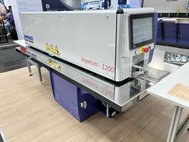 Fisher & Rückle / Monguzzi Längsfurnierzusammensetzmaschine - NEU IMPETUM 1200 - 4 mm Ausführung (2025) main picture