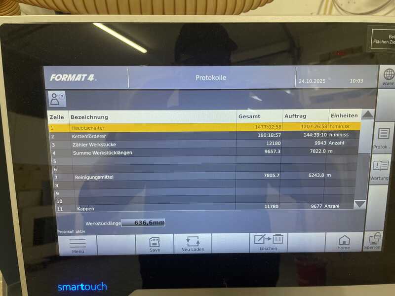Felder / Format 4 Einseitige Kantenanleimmaschine - gebraucht Tempora 45.03 L (5)