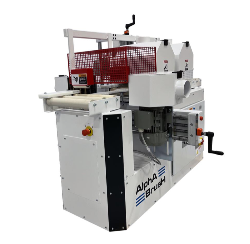 Alpha Brush Strukturier- und Schleifmaschine / Bürstmaschine 4-seitig - Neumaschine LS TSB (1)