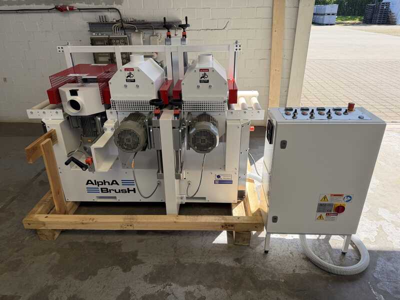Alpha Brush Strukturier- und Schleifmaschine / Bürstmaschine 4-seitig - Neumaschine LS TSB (4)