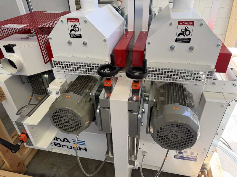 Alpha Brush Strukturier- und Schleifmaschine / Bürstmaschine 4-seitig - Neumaschine LS TSB (8)