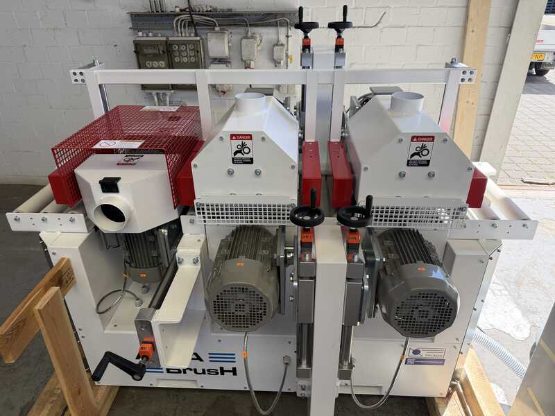 Alpha Brush Strukturier- und Schleifmaschine / Bürstmaschine 4-seitig - Neumaschine LS TSB (12)