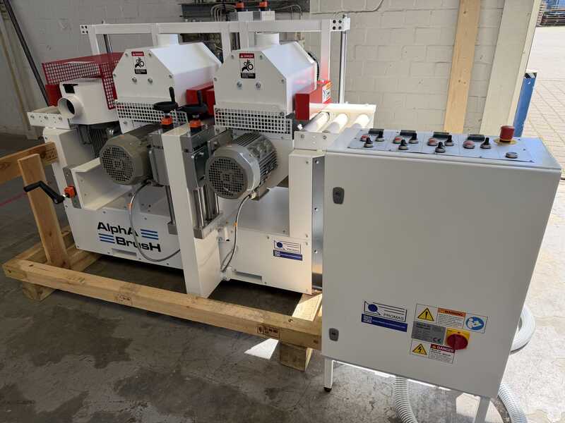 Alpha Brush Strukturier- und Schleifmaschine / Bürstmaschine 4-seitig - Neumaschine LS TSB (13)
