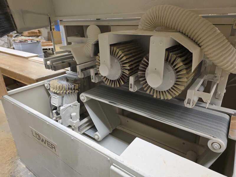 Löwer 3-seitige Leistenschleifmaschine / Bürstenschleifmaschine - gebraucht LZ 3 (2)