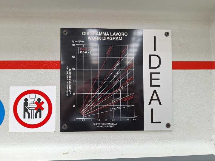 Italpresse Furnierpresse - gebraucht Ideal (11)