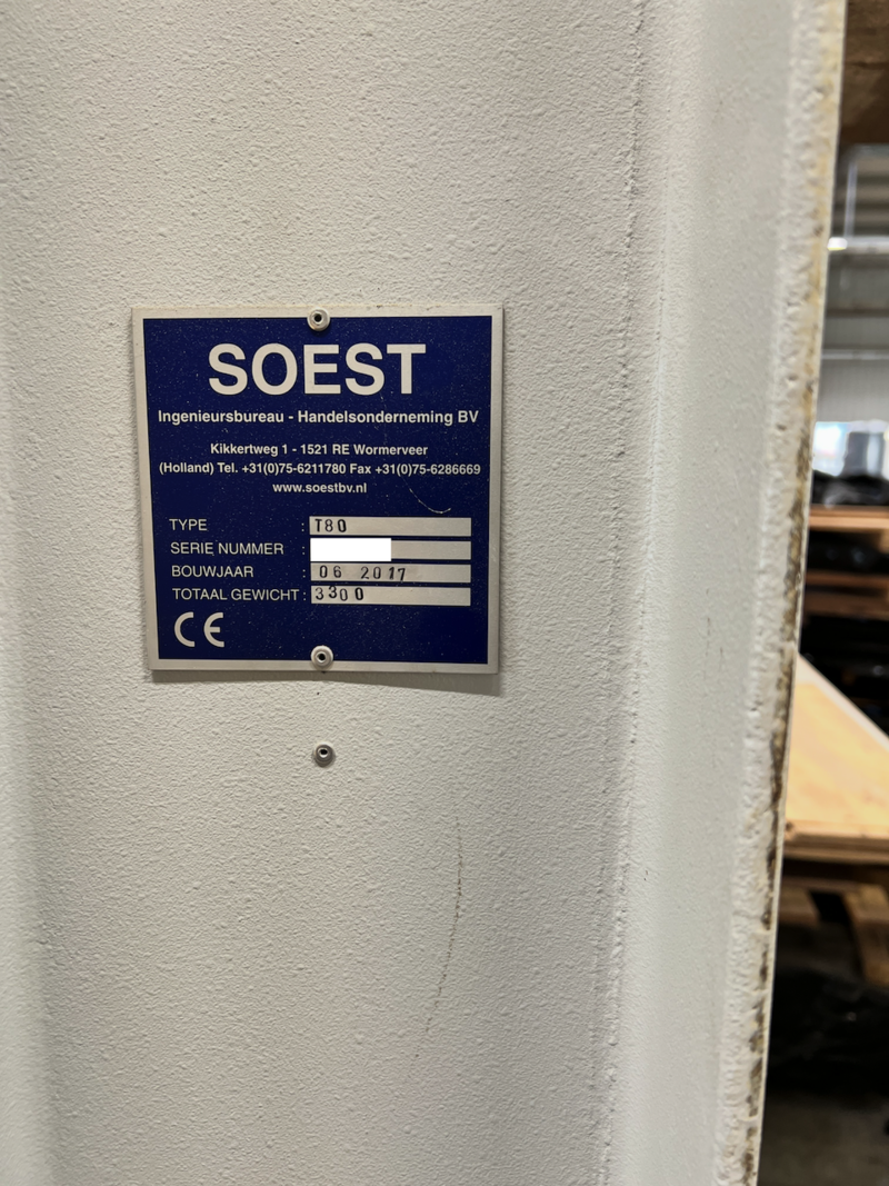 Soest Blockpresse für Mehrschichtparkett - gebraucht T-80 (1)